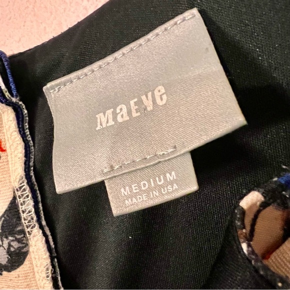 MAEVE Anthropologie Capelle Dress Med Fit & Flare Pockets Sleeveless Knee Length - Picture 6 of 11